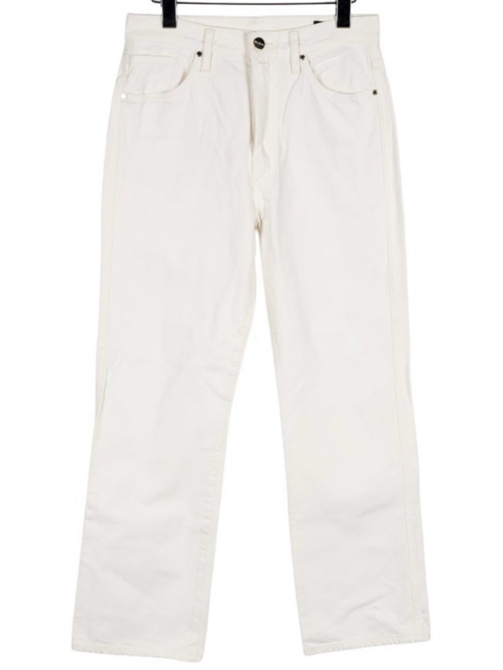 Goldsign White Straight-Leg Jeans